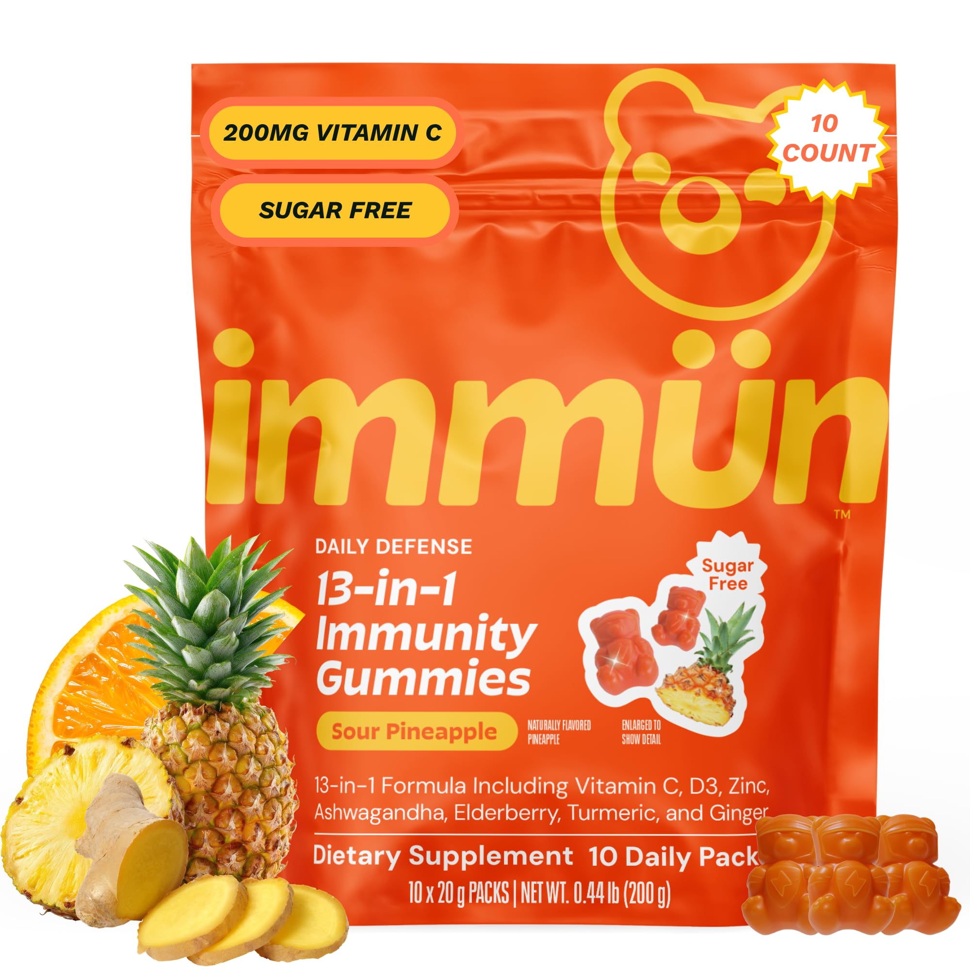 Grüns Immün Daily daily wellness Gummies front view packaging