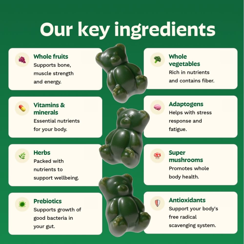 Grüns Multivitamin Gummies close-up of gummies