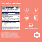 GU Energy Gel 748g open packet with gel visible