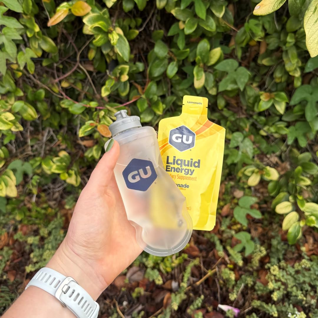 GU Energy Soft Flask 150ML in a waist pack