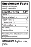 guardian Psyllium Husk Capsules open bottle displaying capsules