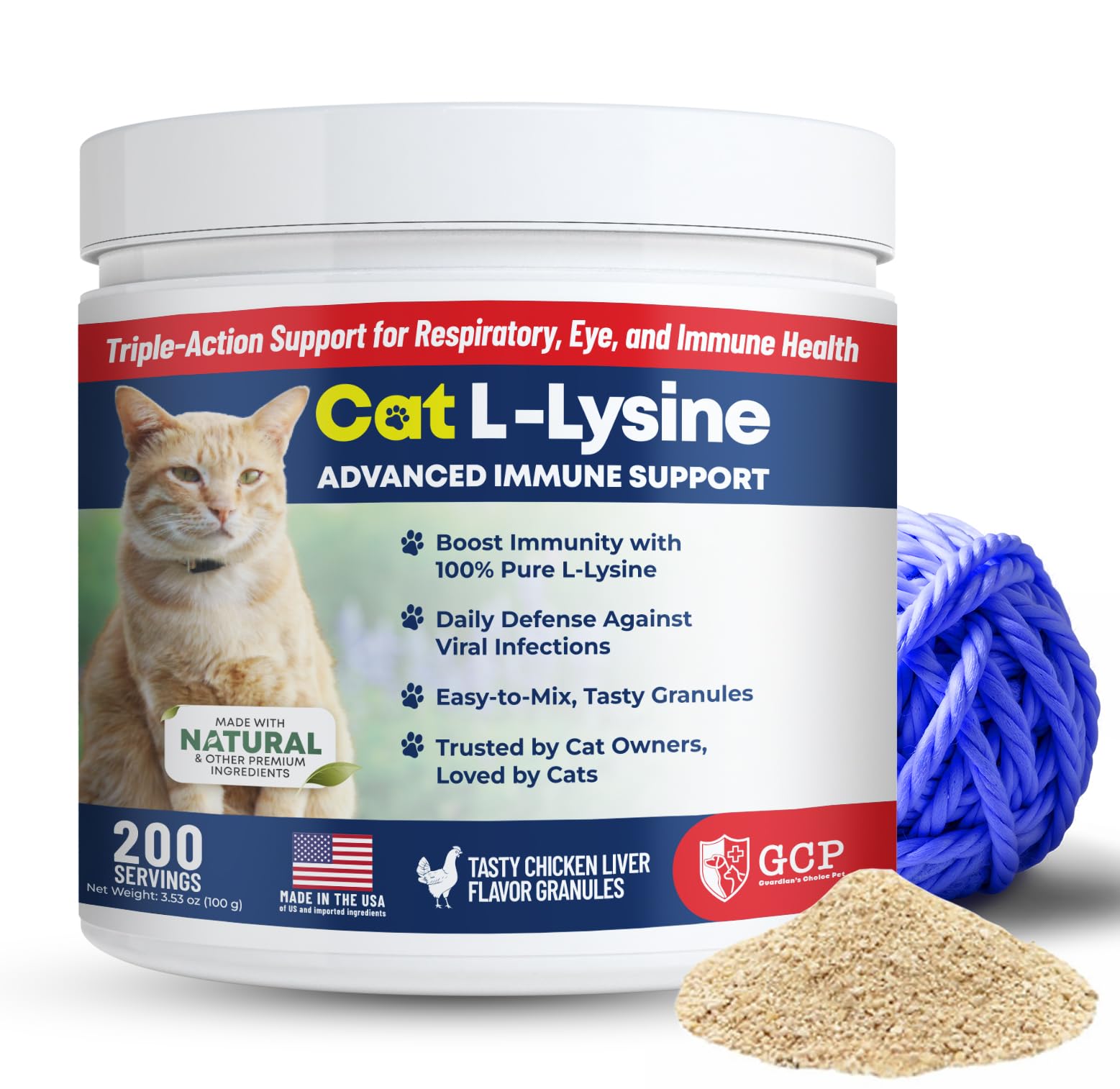 Guardian's Choice L-Lysine Powder for Cats front view