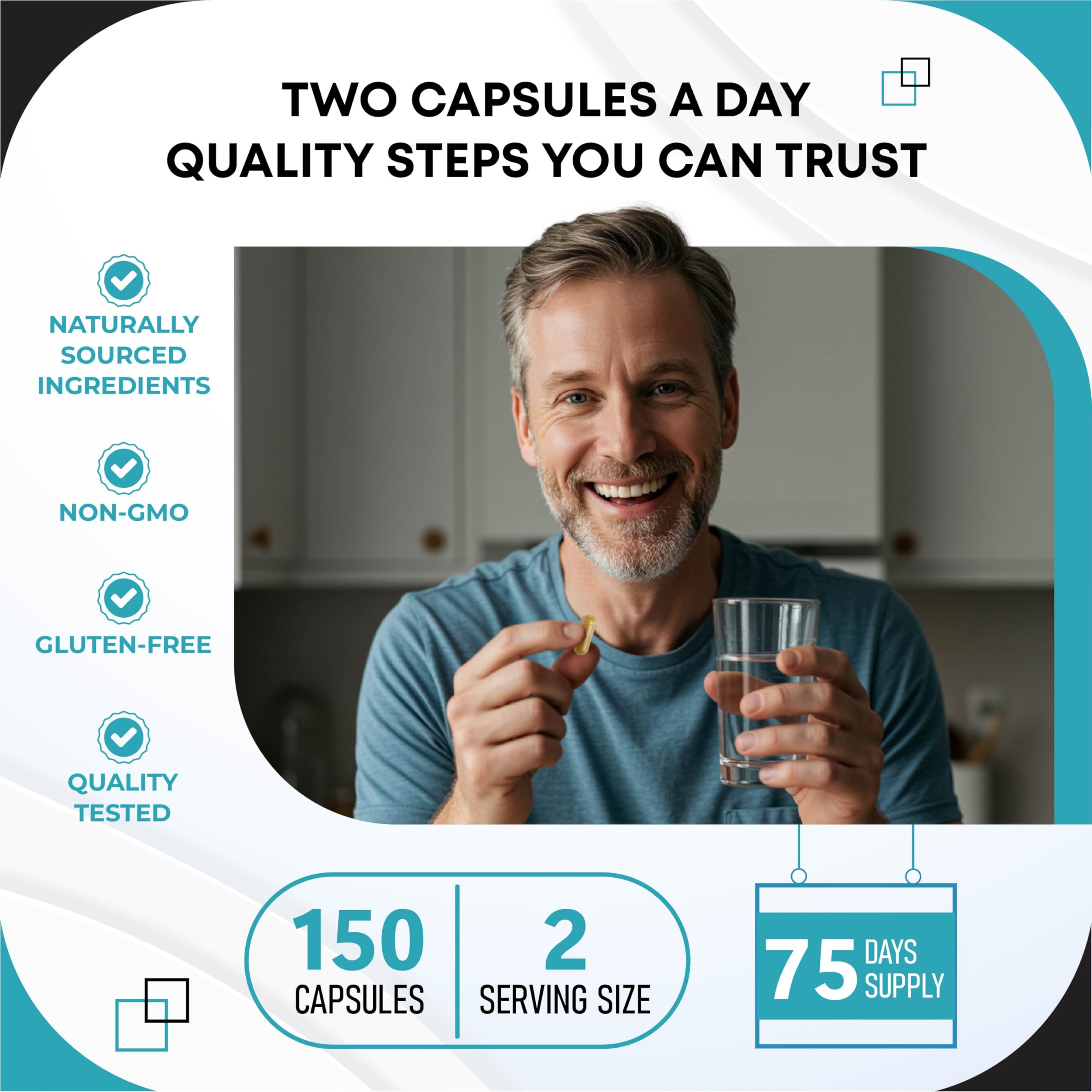 GUDOMET 5-HTP Ultra-Strength Supplement with measuring spoon