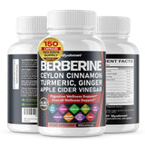 GUDOMET Berberine Supplement bottle front view with 150 capsules