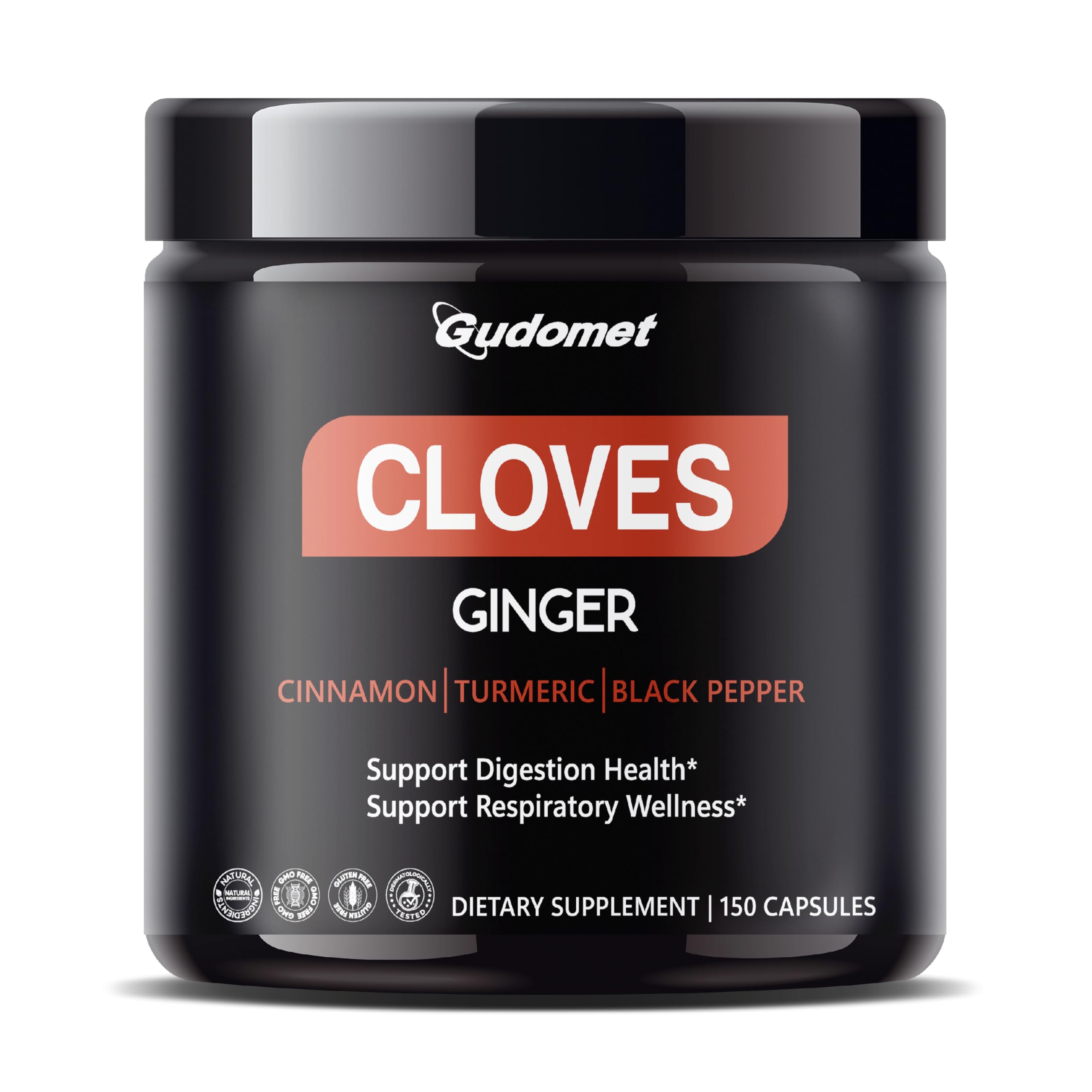 GUDOMET Cloves Supplement 150 capsules front view
