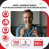 GUDOMET HMB Supplement bottle with a glass of water for intake