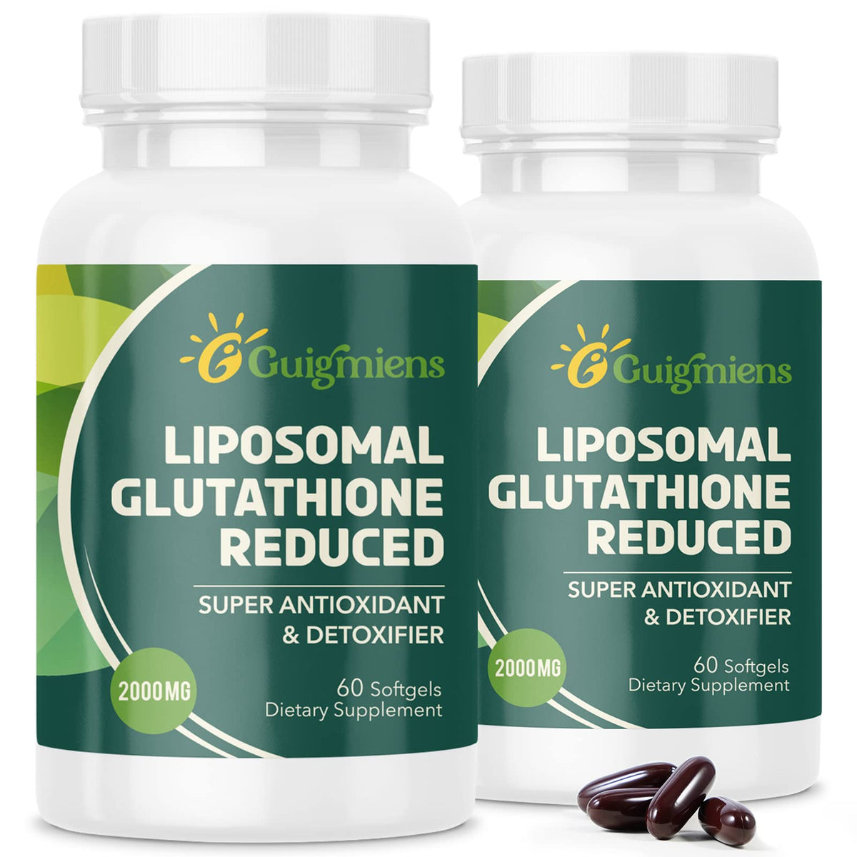 Guigmiens Complex Liposomal Glutathione 2000 MG softgels front view