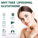 Guigmiens Complex Liposomal Glutathione 2000 MG softgels with lifestyle background