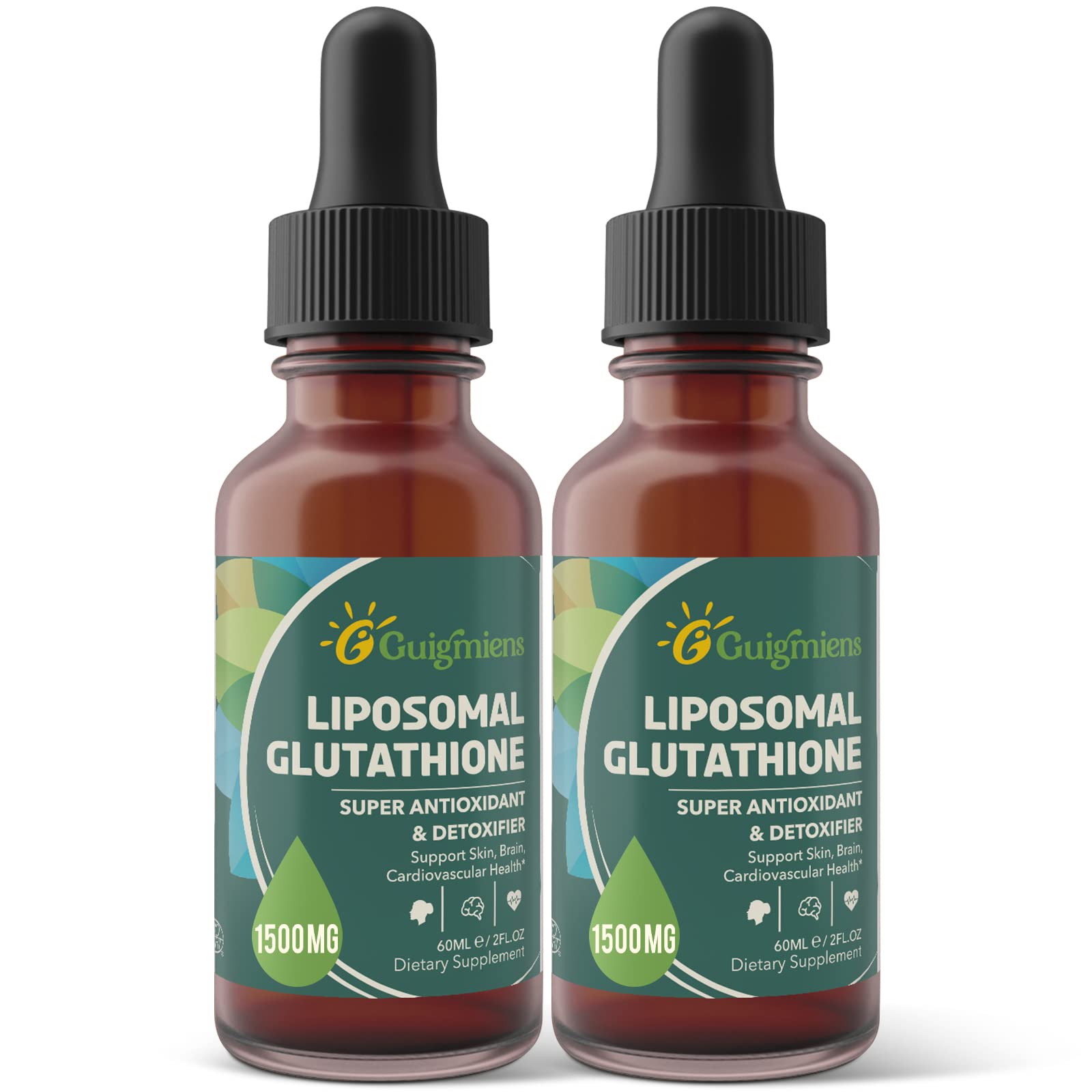 Guigmiens Liposomal Glutathione Liquid 1500 mg front view