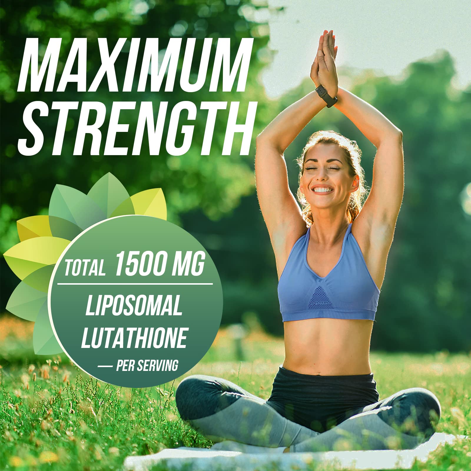Guigmiens Liposomal Glutathione Liquid Supplement showing dosage instructions