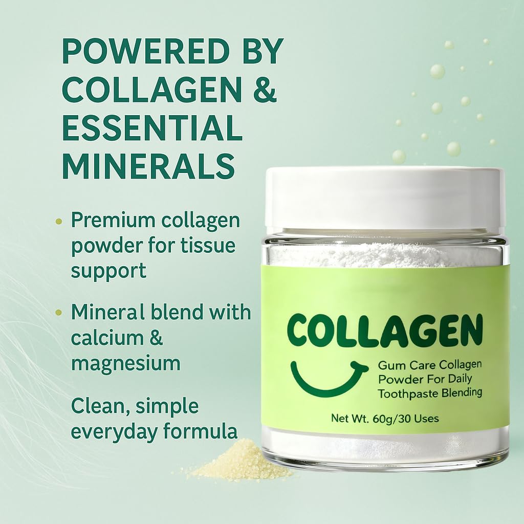 Guliqi Collagen Powder for Gum Repair usage with toothbrush