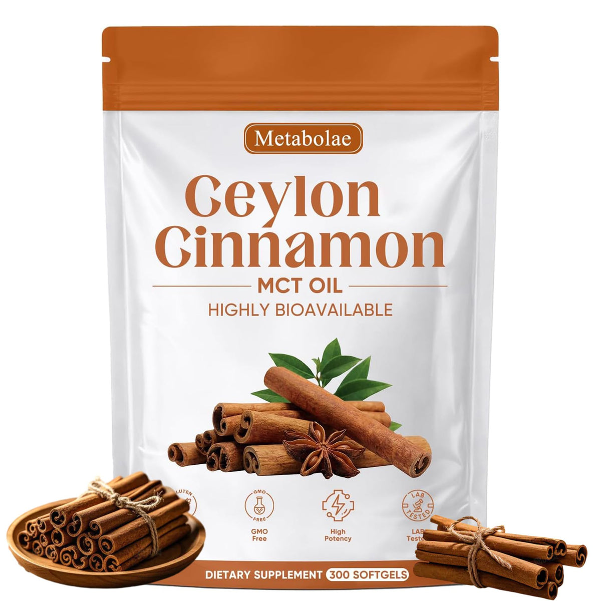 guluxly Ceylon Cinnamon Softgels 30 Count front view