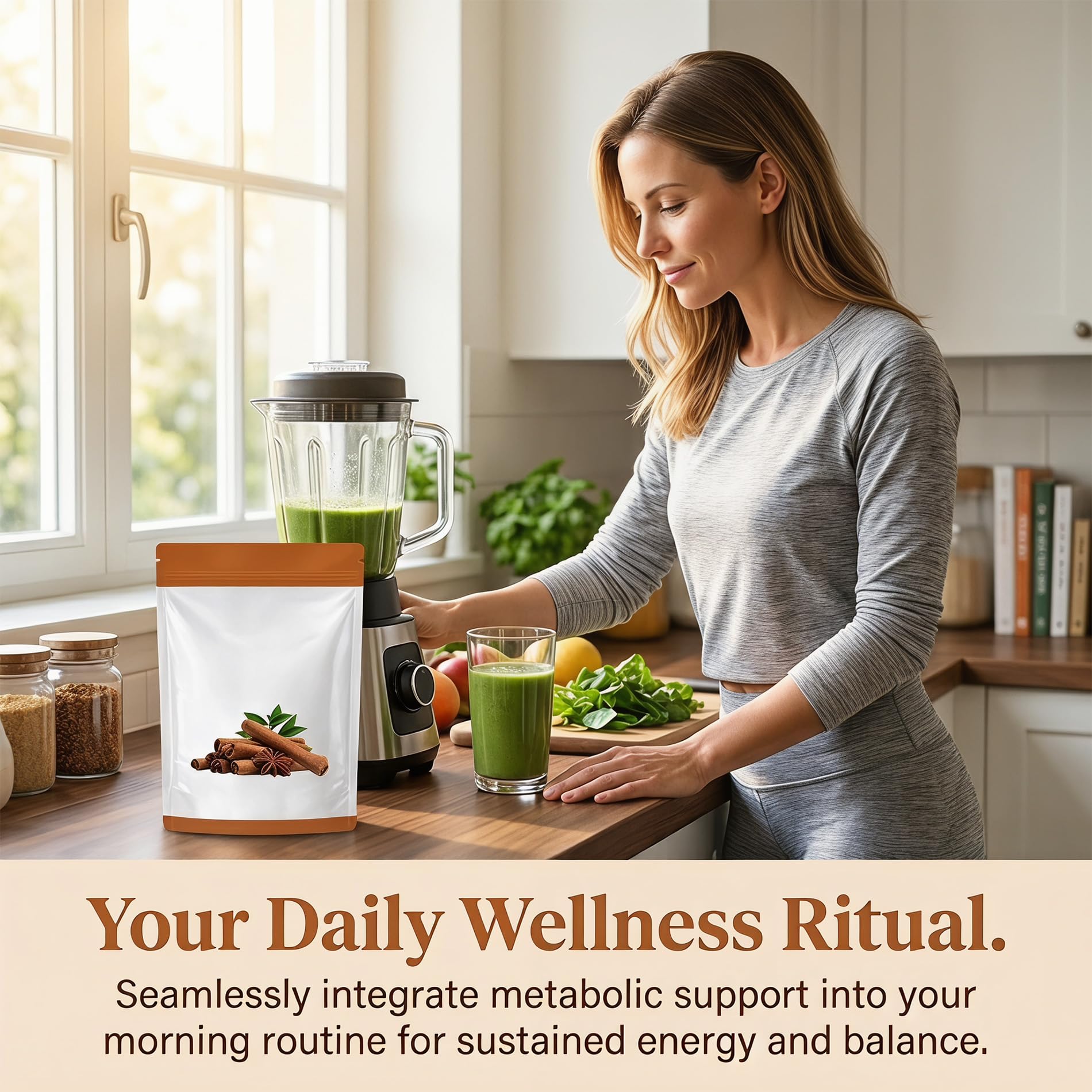 guluxly Ceylon Cinnamon Softgels in a wellness setting