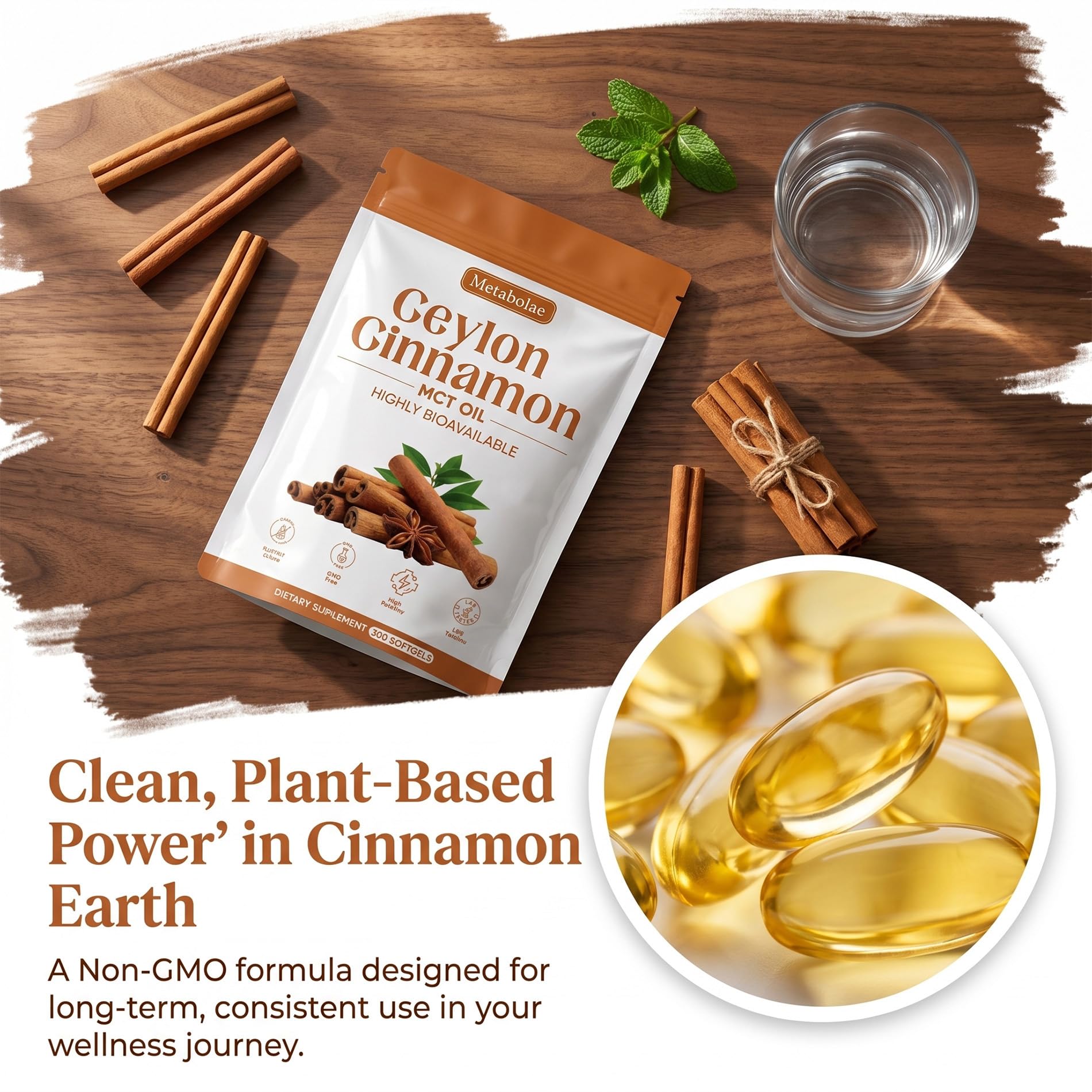 guluxly Ceylon Cinnamon Softgels softgel close-up