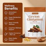 guluxly Ceylon Cinnamon Softgels with MCT oil close-up