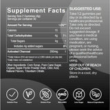 Gumi Activated Charcoal Gummies showing açaí flavour