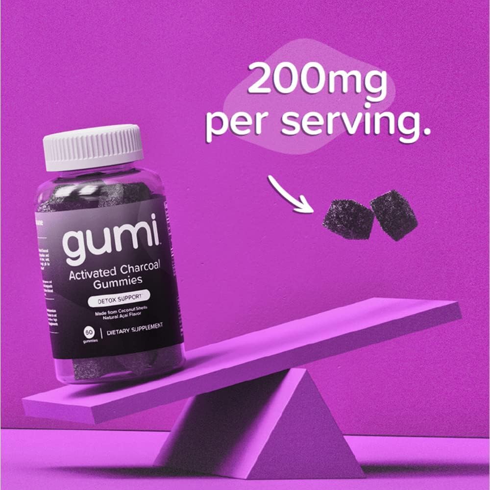 Gumi Activated Charcoal Gummies with natural ingredients