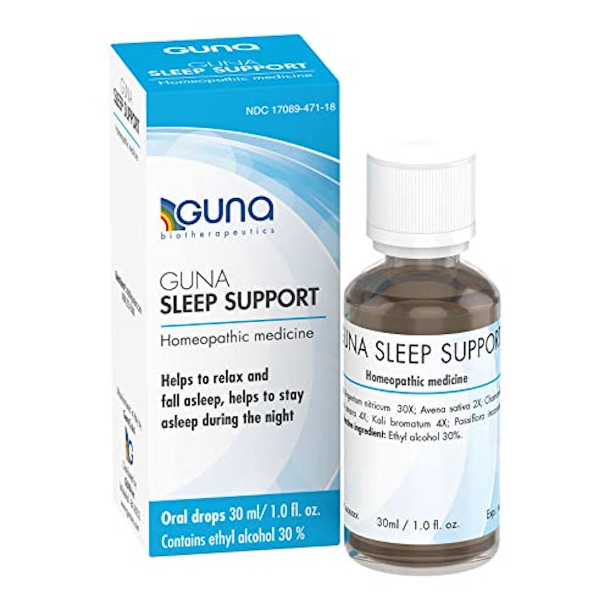 GUNA 1 Ounce liquid bottle front view