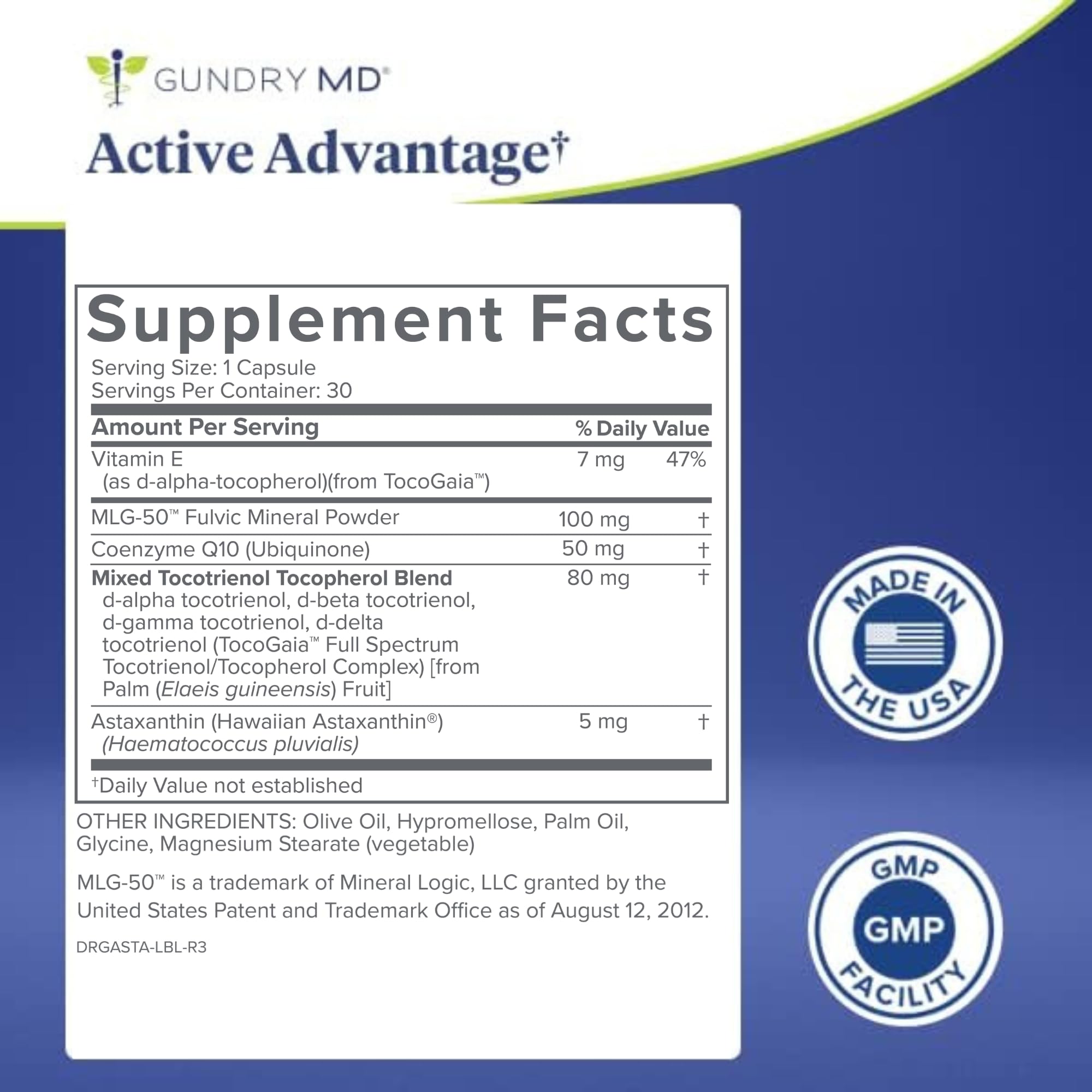 Gundry MD Active Advantage Antioxidant Blend side view