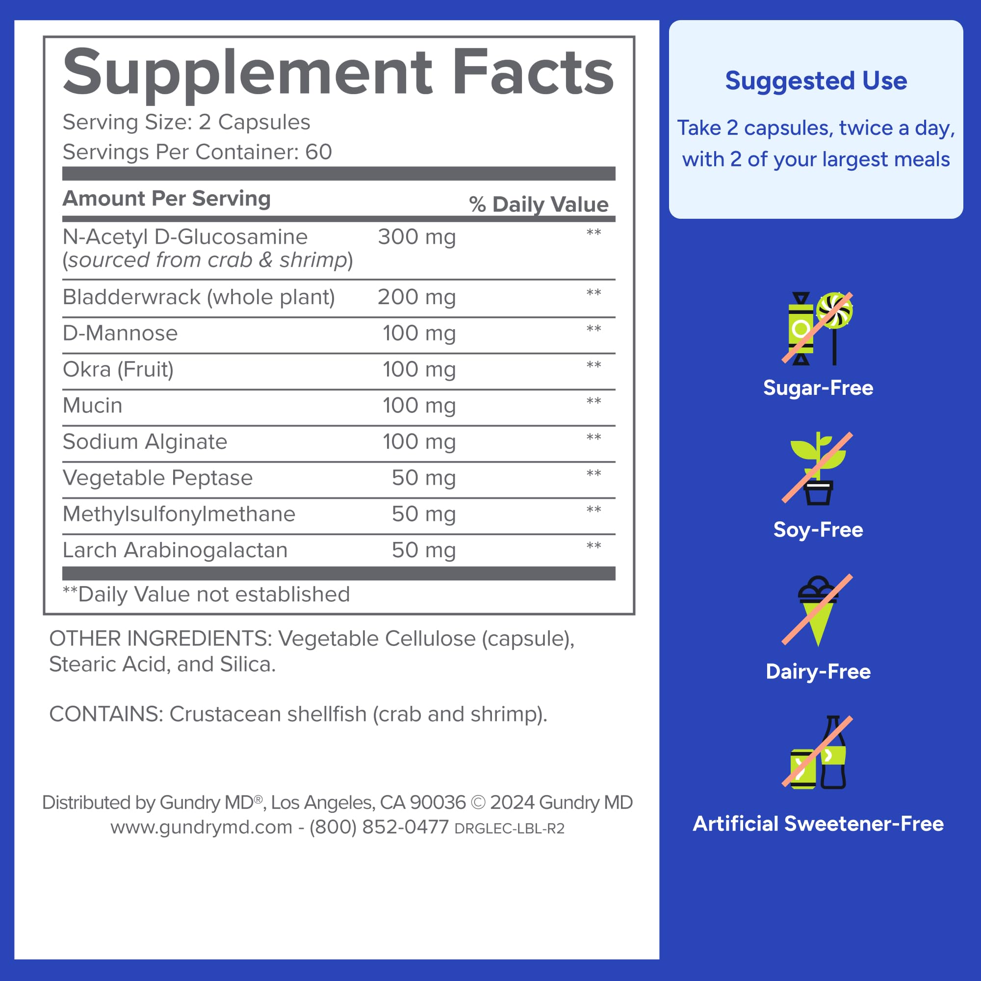 Gundry MD Lectin Shield 60 Capsules on a table