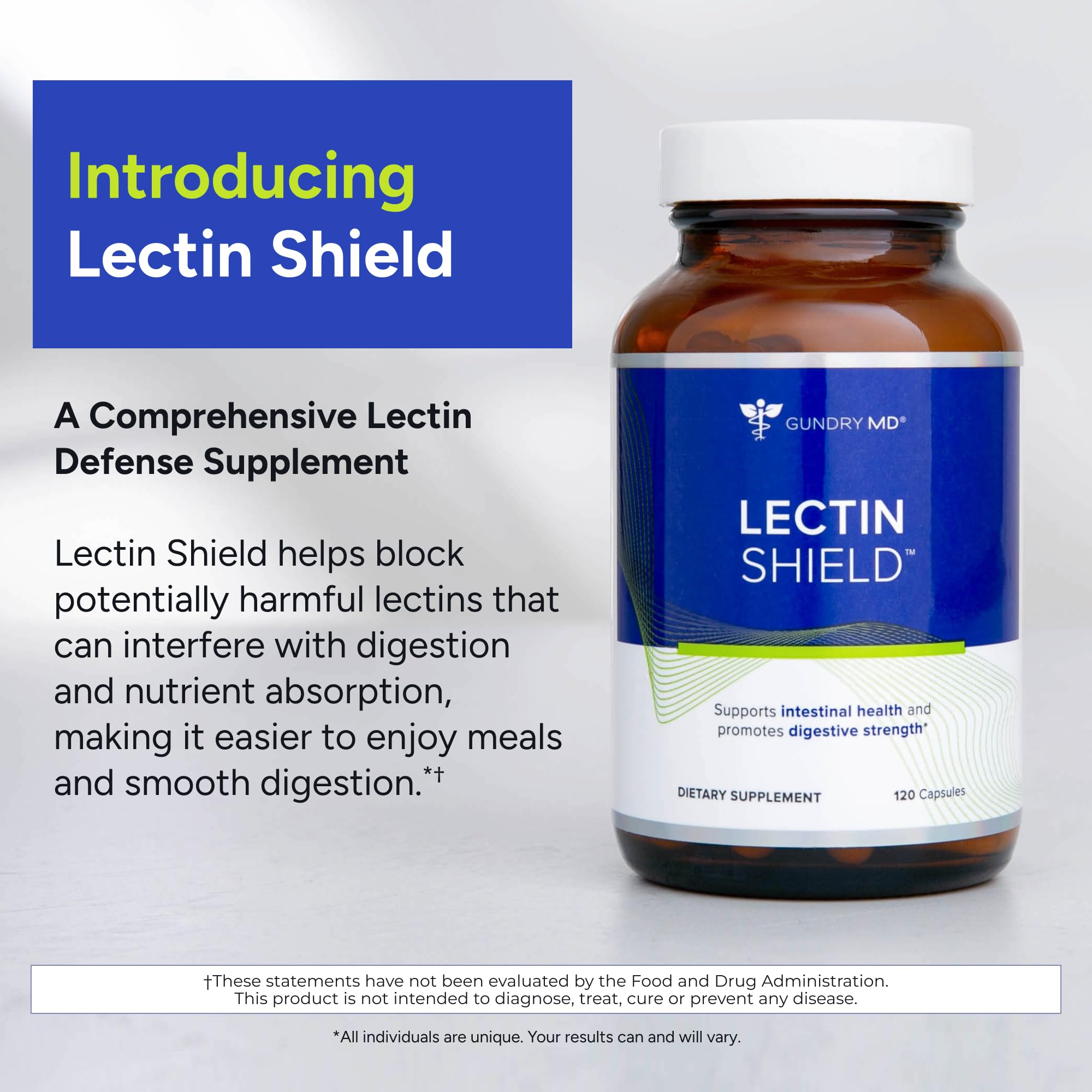 Gundry MD Lectin Shield 60 Capsules side view