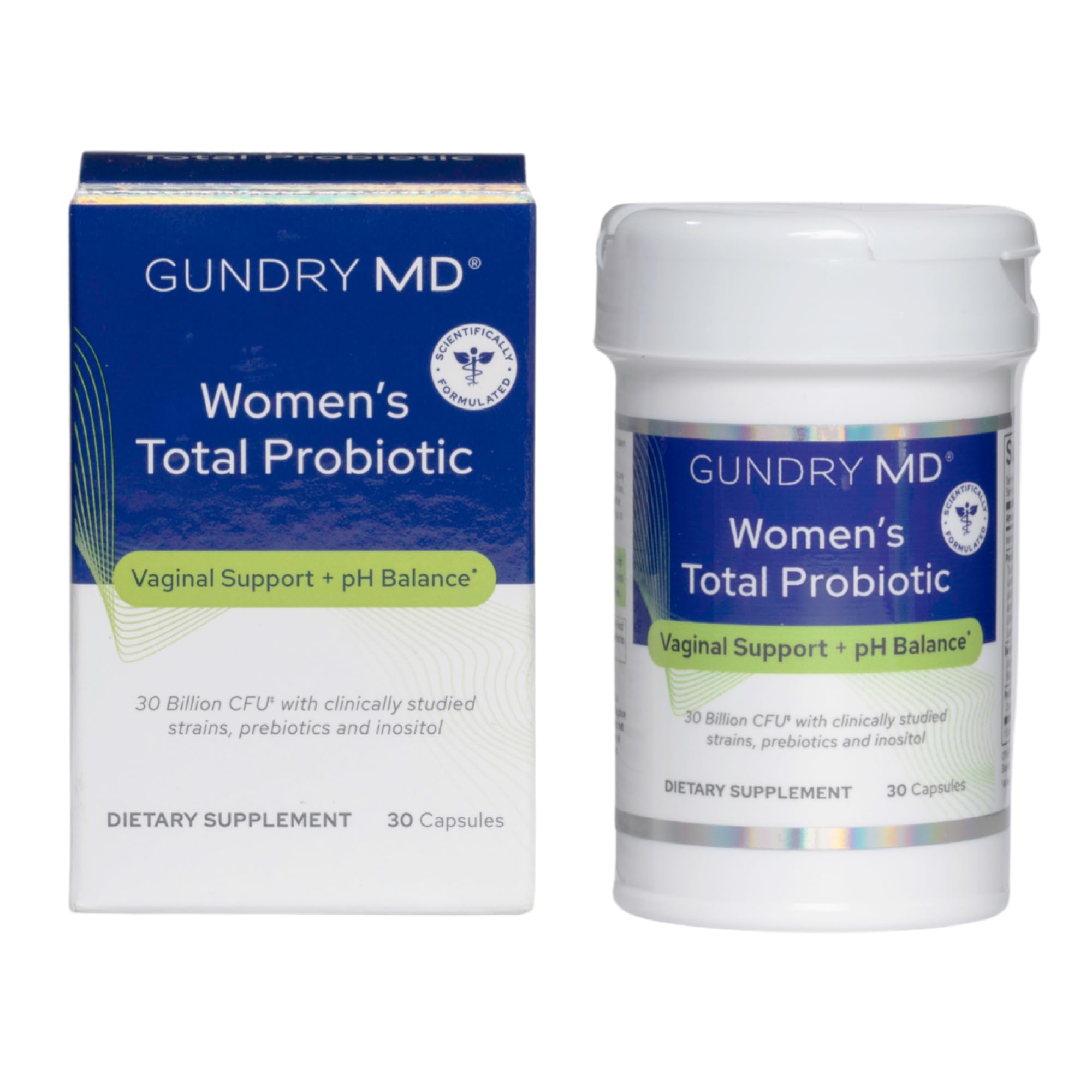 Gundry MD Women's Total Probiotic capsule bottle front view