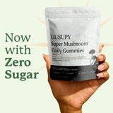 GUSUPY Mushroom Gummies nutritional information on the back of the pouch