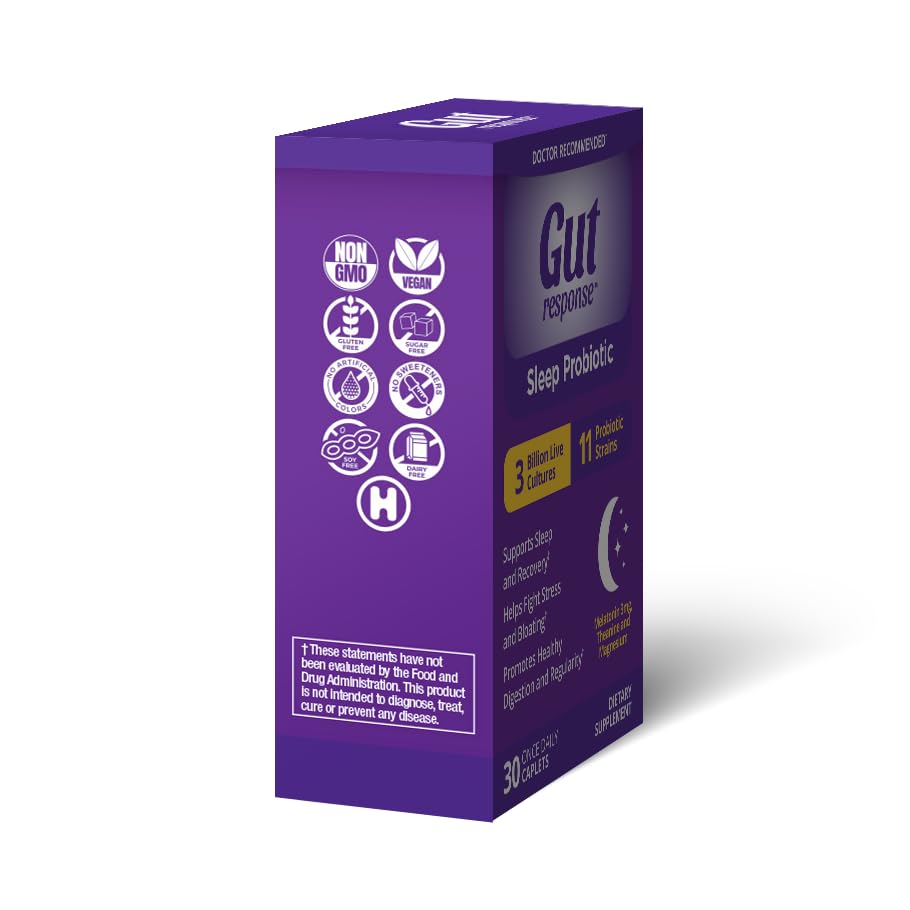 Gut Response Sleep Probiotic caplet side view
