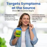 GutCalm capsules on a wooden table