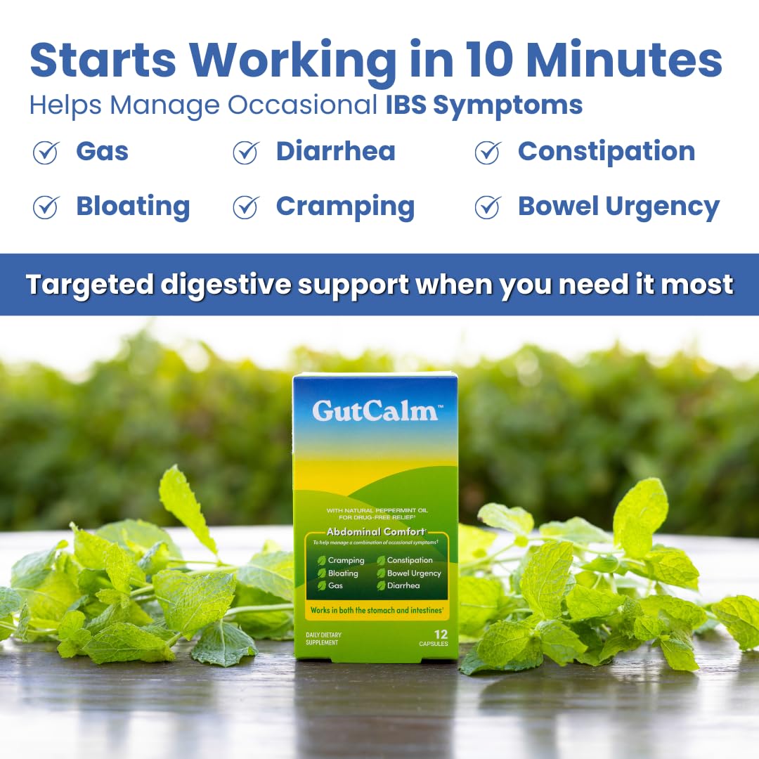 GutCalm supplement packaging side view