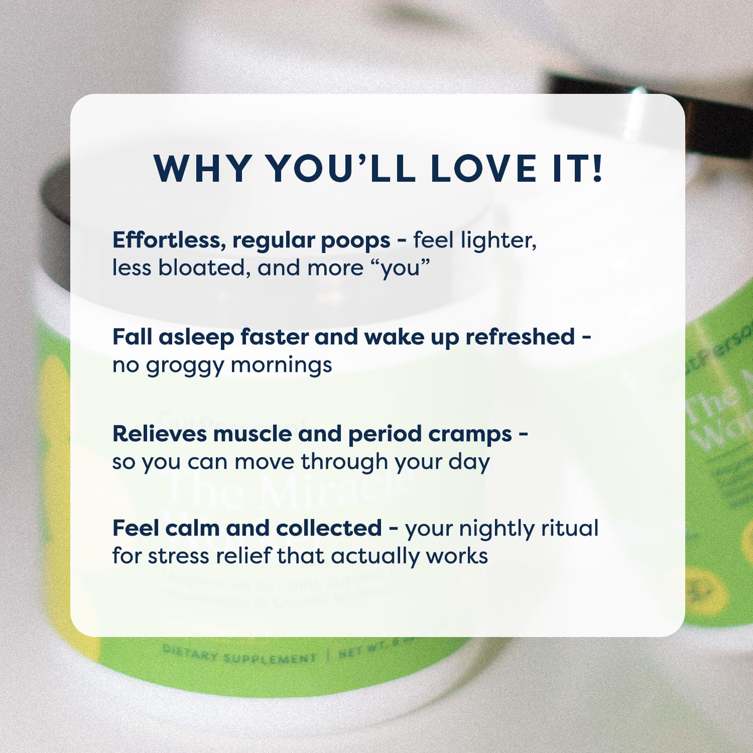 GutPersonal Miracle Worker Magnesium Supplement packaging side view