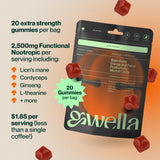 Gwella Focus Aid Gummies Extra Strength showing gummy texture
