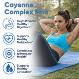 GXSAE Cayenne Complex Plus Liquid Drops bottle side view