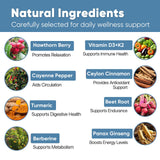 GXSAE Cayenne Complex Plus Liquid Drops with other herbal supplements