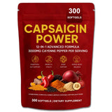 GXSAE Cayenne Pepper Capsules 300 softgels front view