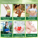 GXSAE Thyroid Extract Drops 30ml back view showing nutritional information