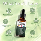 GXSAE Thyroid Extract Drops 30ml on a kitchen counter