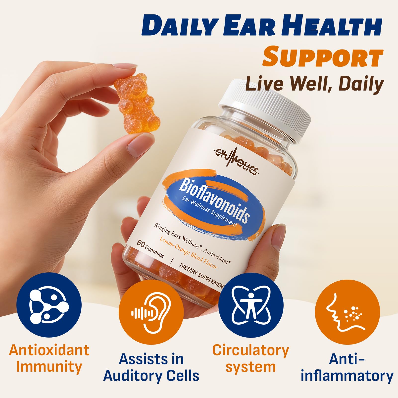 Gyumolics Bioflavonoid Complex Gummies 3000mg mixed berry flavour gummies