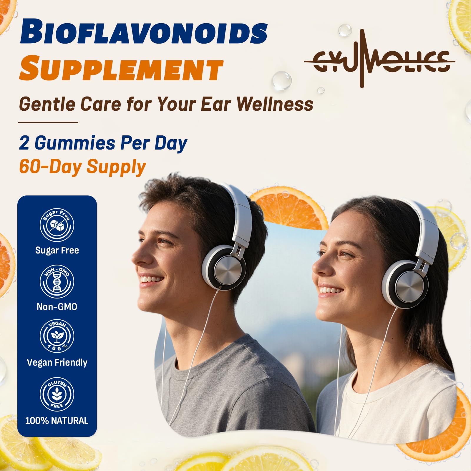 Gyumolics Bioflavonoid Complex Gummies 3000mg nutritional information on bottle