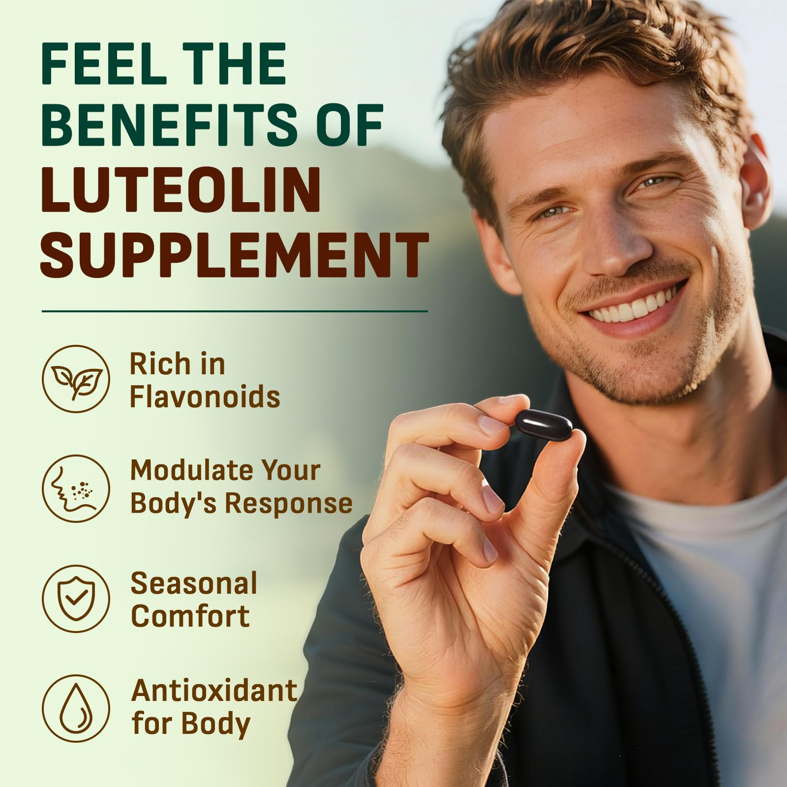 Gyumolics Luteolin Softgels softgel close-up
