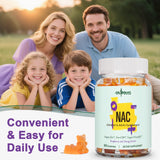 Gyumolics NAC Gummies family enjoying gummies together