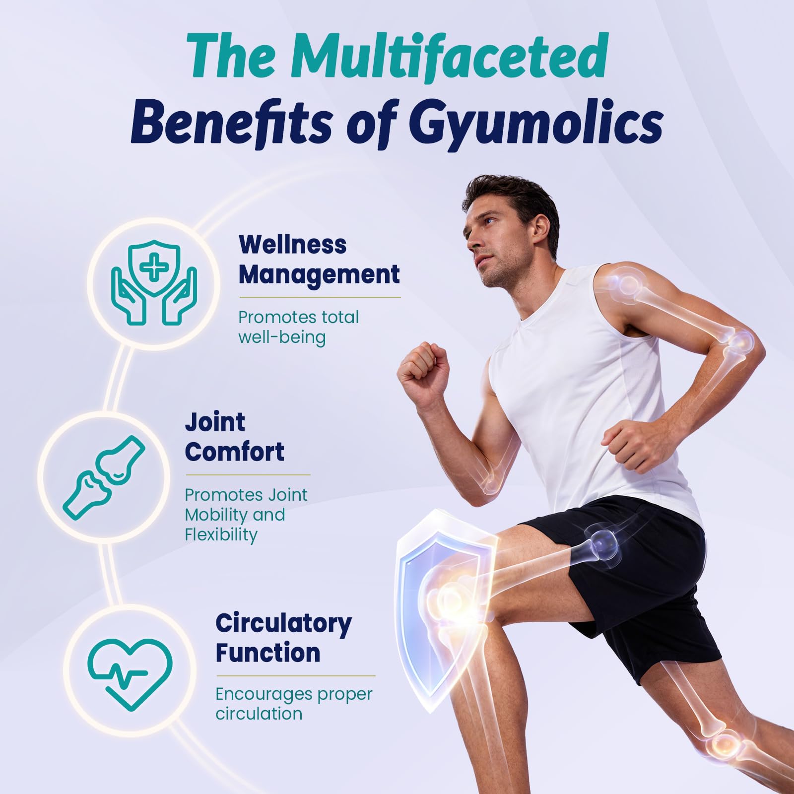 Gyumolics Nattokinase Supplement back view with ingredient list