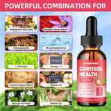 GZ HAOYUAN Cortisol Support Drops back view with ingredients