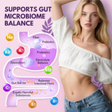 GZ HAOYUAN Dietary Fiber Gummies side view with ingredients