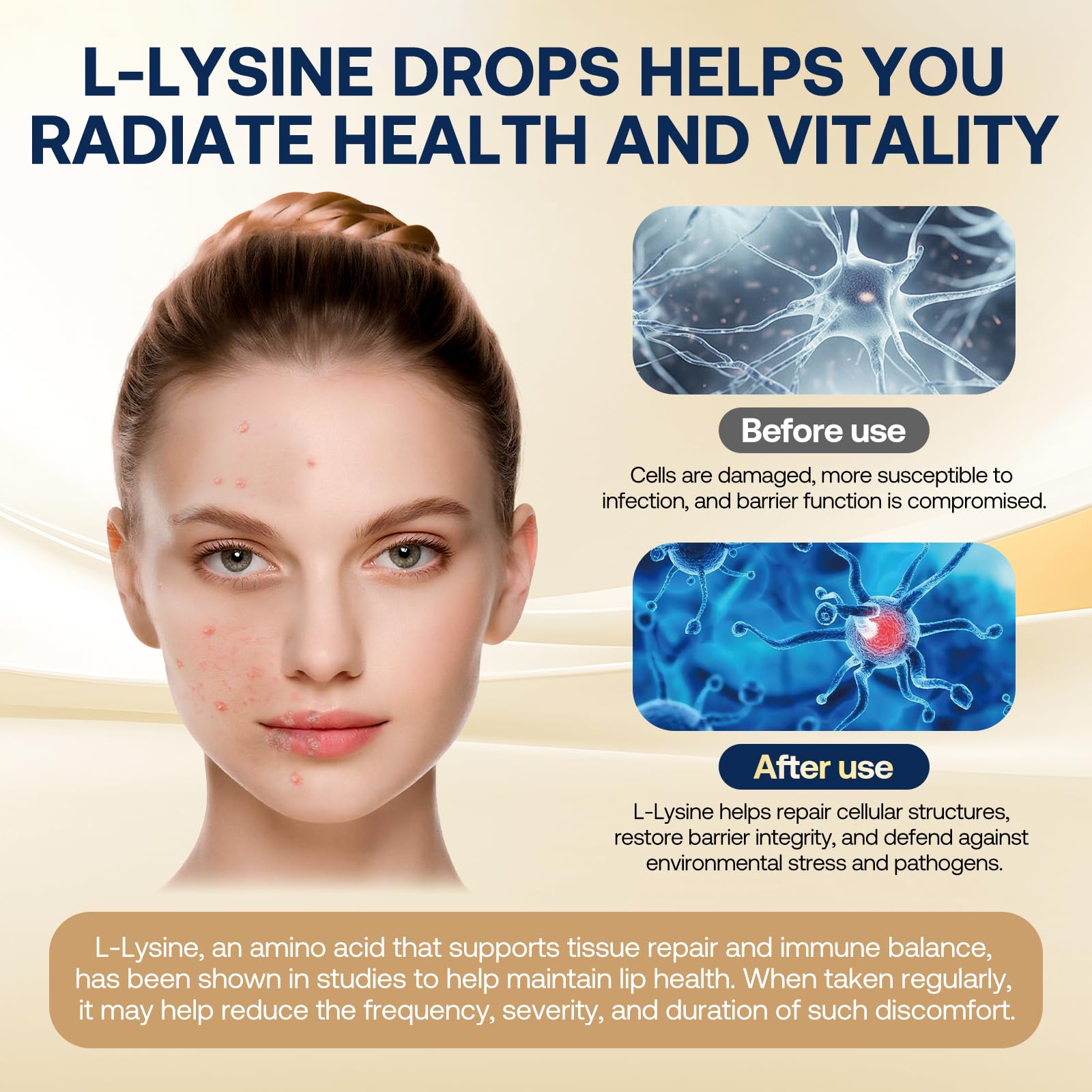 GZ HAOYUAN L-Lysine Liquid Drops with measuring dropper