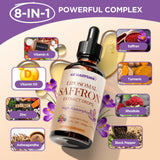 GZ HAOYUAN Liposomal Saffron Supplement serving suggestion with water
