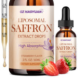 GZ HAOYUAN Liposomal Saffron Supplements 2 Fl Oz bottle front view