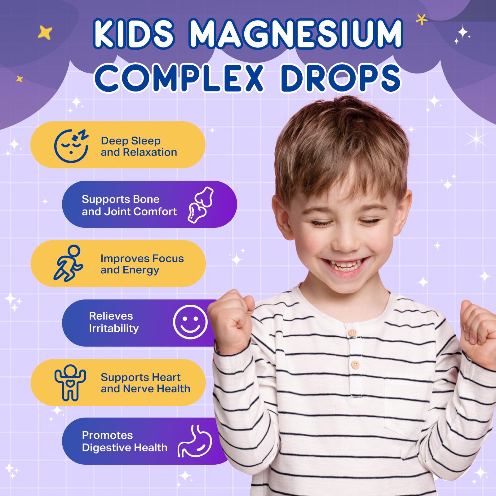 GZ HAOYUAN Magnesium Complex for Kids liquid dosage in a spoon