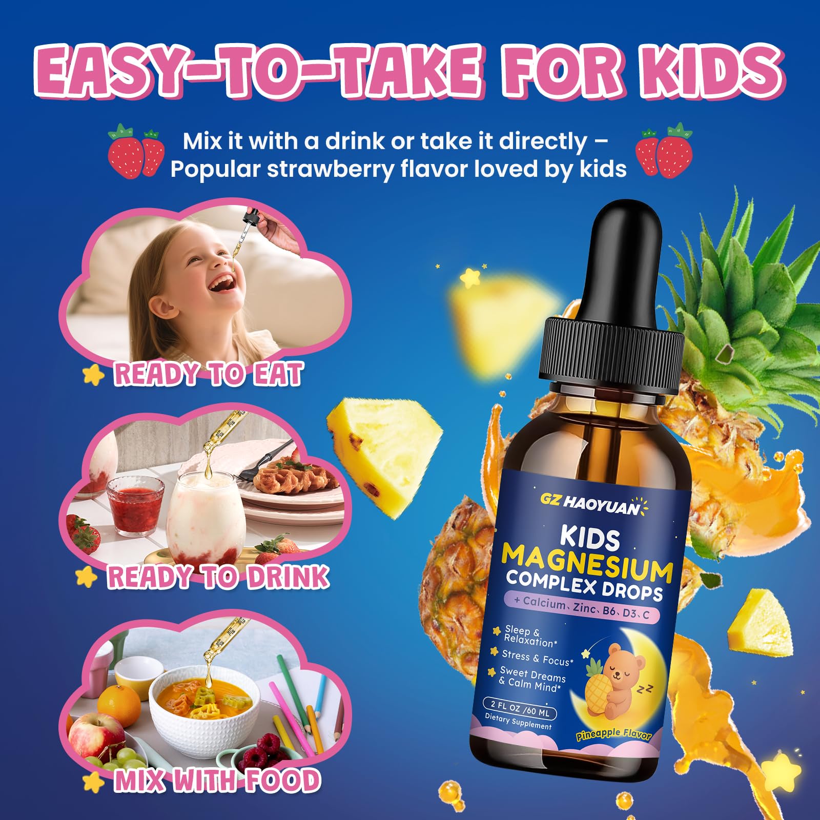 GZ HAOYUAN Magnesium Drops for Kids 150g nutritional information