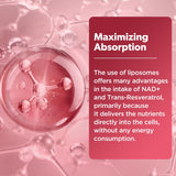 GZ HAOYUAN NAD+ Resveratrol Supplement 1200mg liquid drops close-up of dropper